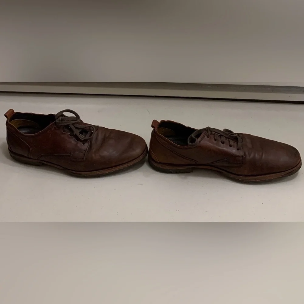 Timberland Boot Company Bardstown Oxford Distressed Brown Leather Shoes Men’s 11